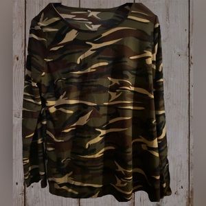 OVERMAL Womens Camouflage T-Shirt Long Sleeve Casual Loose Tops...